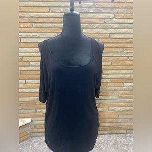 Large cold shoulder top